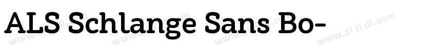 ALS Schlange Sans Bo字体转换